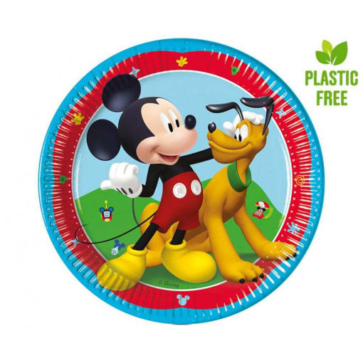 Picture of MICKEY PAPER PLATES 20CM ROCK THE HOUSE - 8 PACK